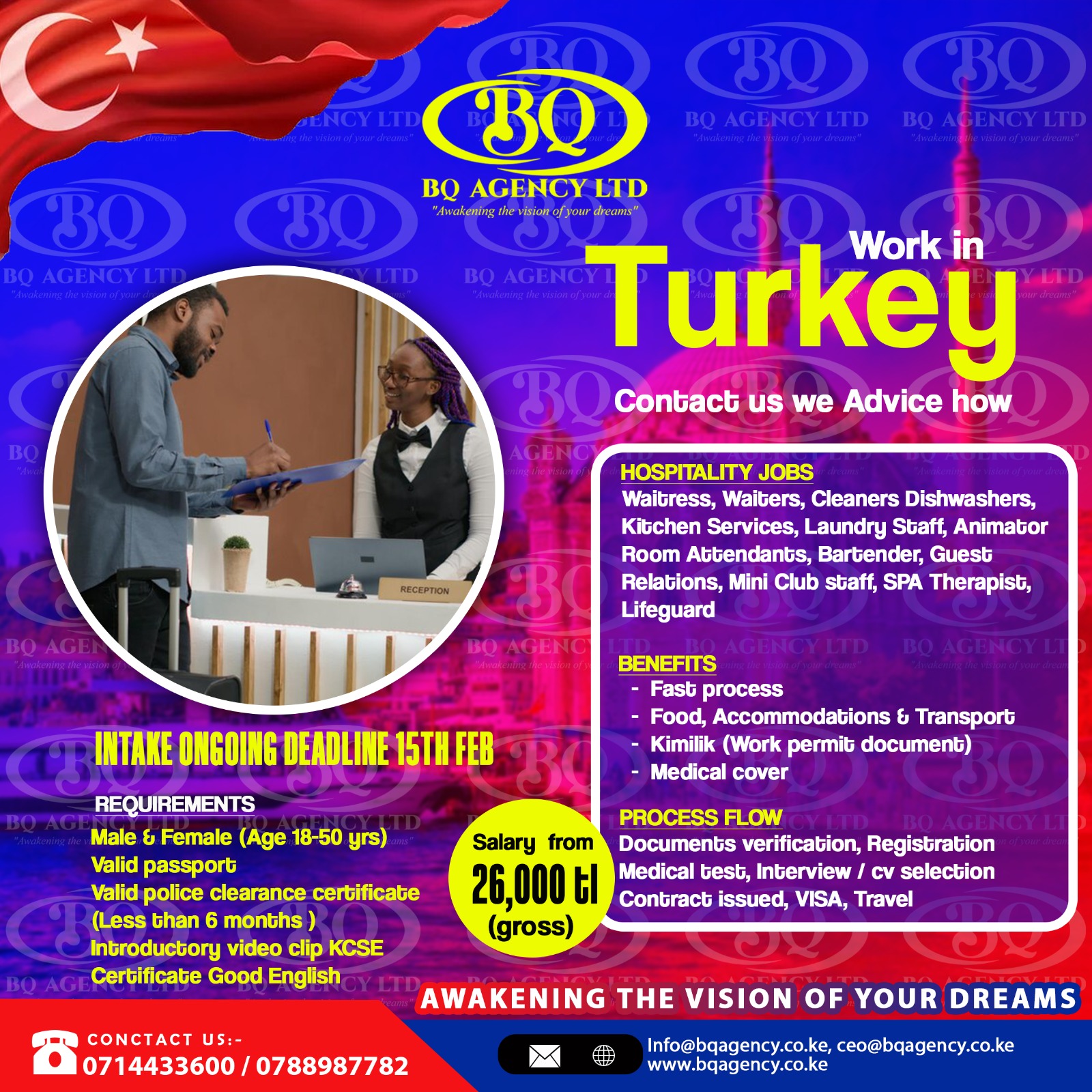 Work in Turkey