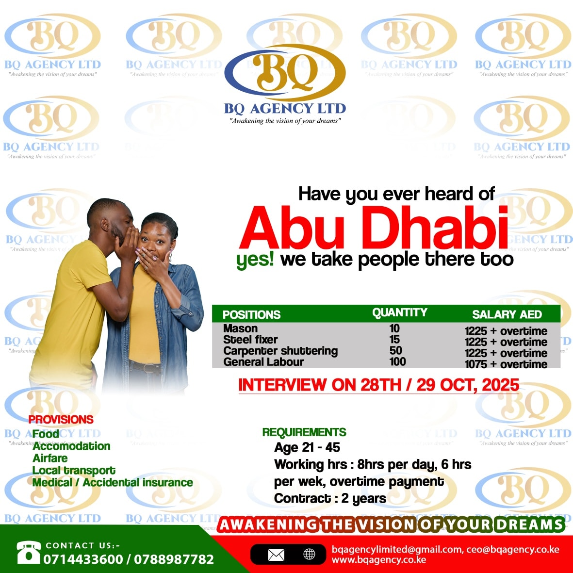 GENERAL JOBS IN ABU DHABI